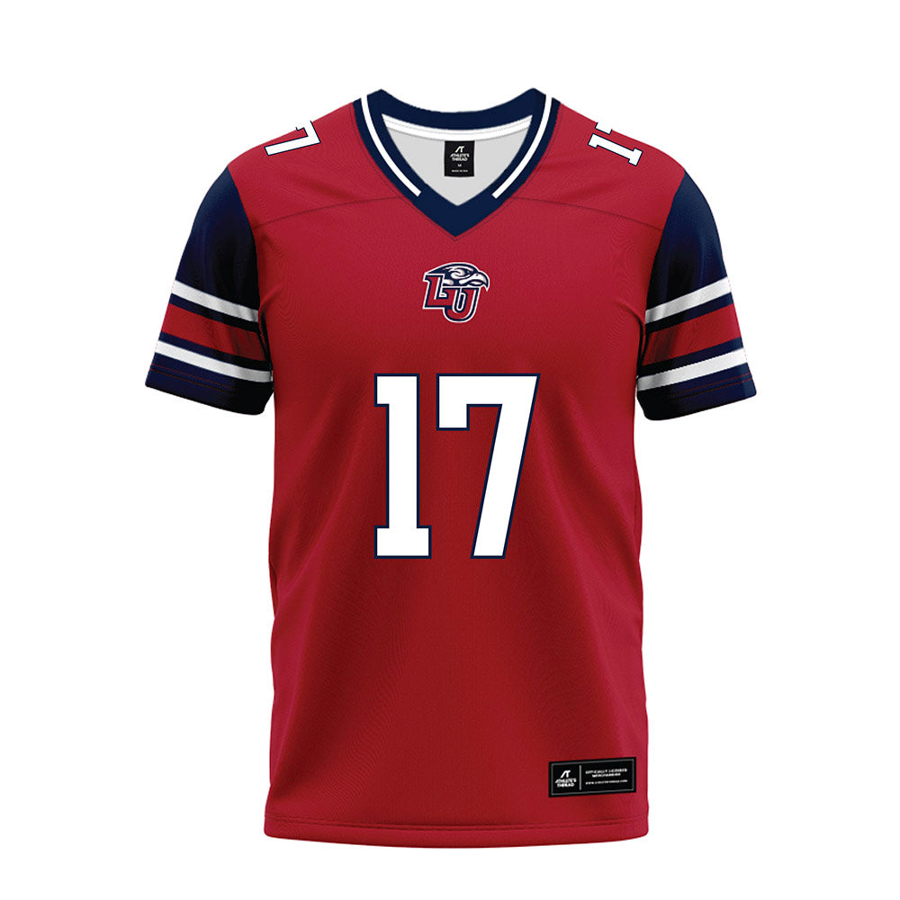 Liberty - NCAA Football : Bo Burklow - Red Premium Football Jersey