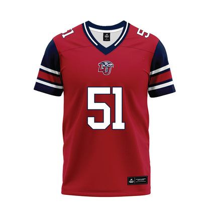Liberty - NCAA Football : DJ Geth Jr - Red Premium Football Jersey-0