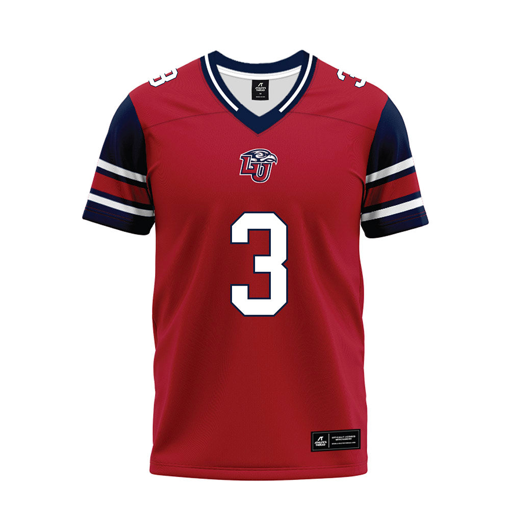 Liberty - NCAA Football : TJ Bush JR - Red Premium Football Jersey