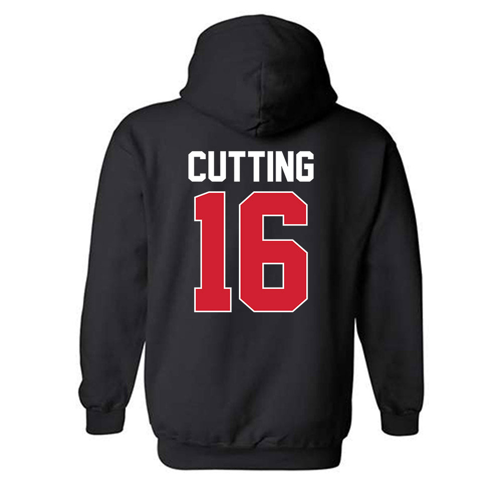 Youngstown State - NCAA Baseball : Garrett Cutting - Classic Shersey Hooded Sweatshirt-1
