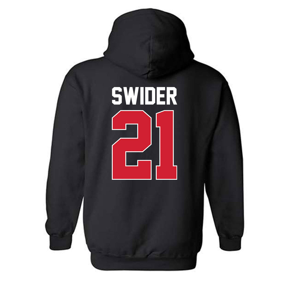 Youngstown State - NCAA Men's Basketball : Connor Swider - Classic Shersey Hooded Sweatshirt-1