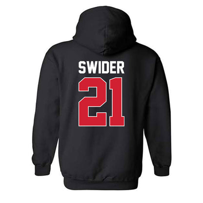 Youngstown State - NCAA Men's Basketball : Connor Swider - Classic Shersey Hooded Sweatshirt-1