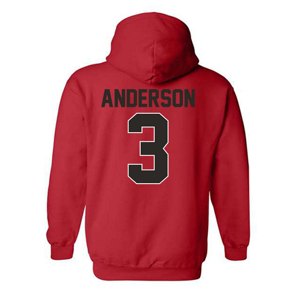 Youngstown State - NCAA Men's Basketball : Derrick Anderson - Classic Shersey Hooded Sweatshirt-1