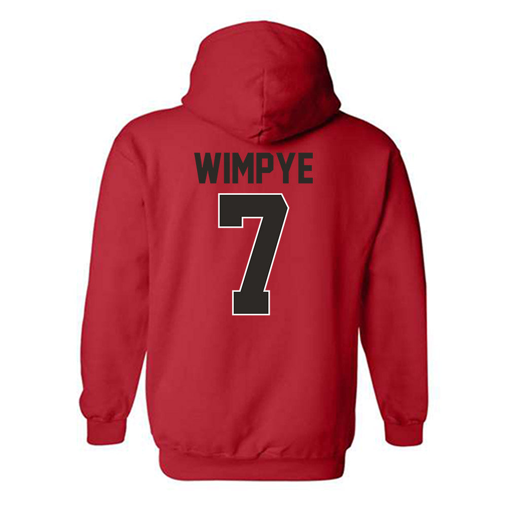Youngstown State - NCAA Football : Justin Wimpye - Classic Shersey Hooded Sweatshirt-1