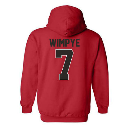 Youngstown State - NCAA Football : Justin Wimpye - Classic Shersey Hooded Sweatshirt-1