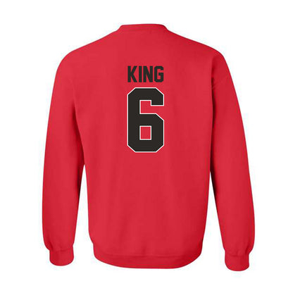 Youngstown State - NCAA Men's Basketball : Drew King - Classic Shersey Crewneck Sweatshirt-1