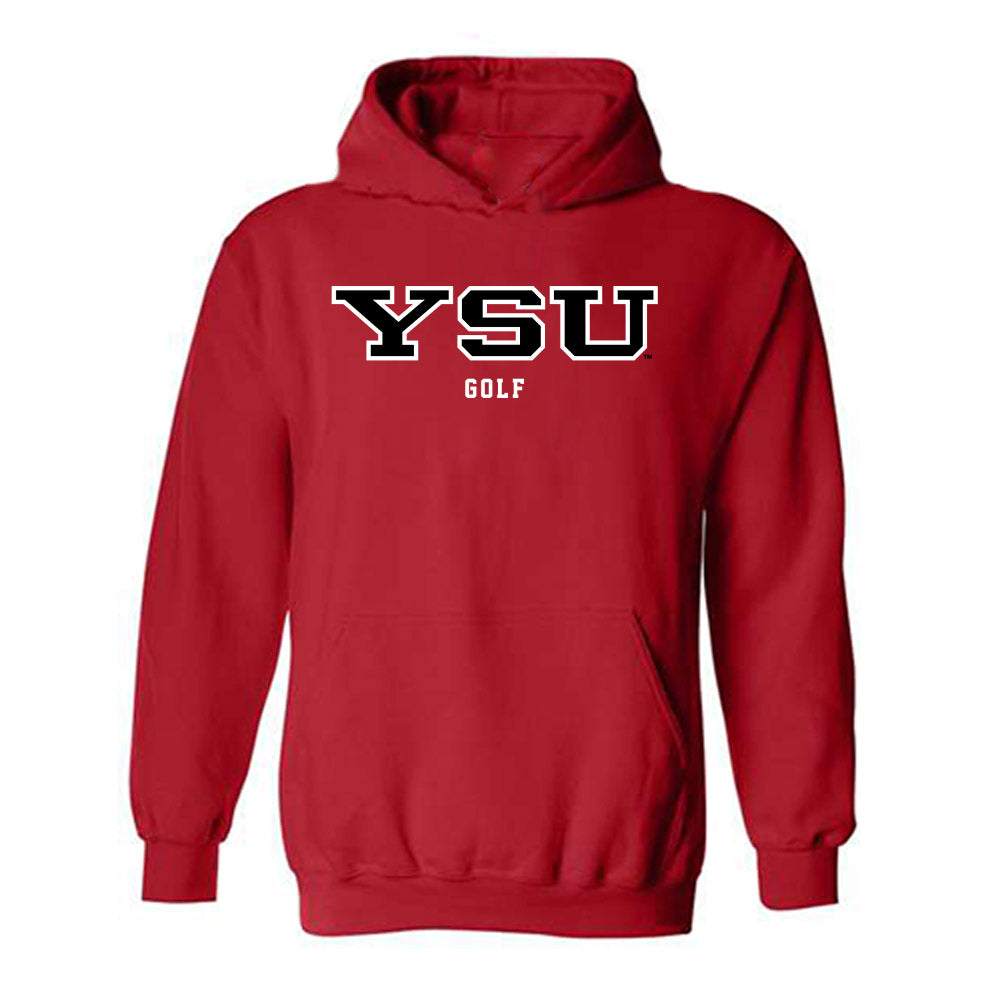 Youngstown State - NCAA Men's Golf : Conner Stevens - Classic Shersey Hooded Sweatshirt-0