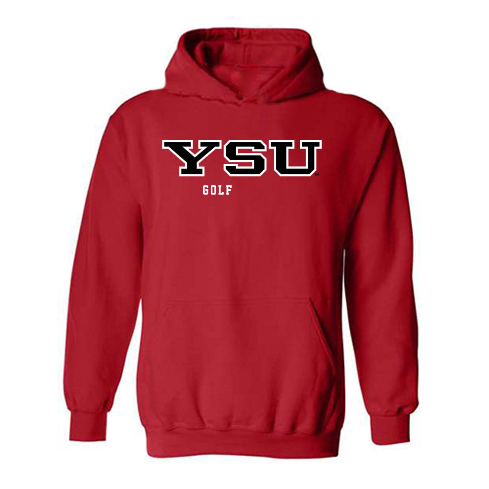 Youngstown State - NCAA Men's Golf : Jake Sylak - Classic Shersey Hooded Sweatshirt-0