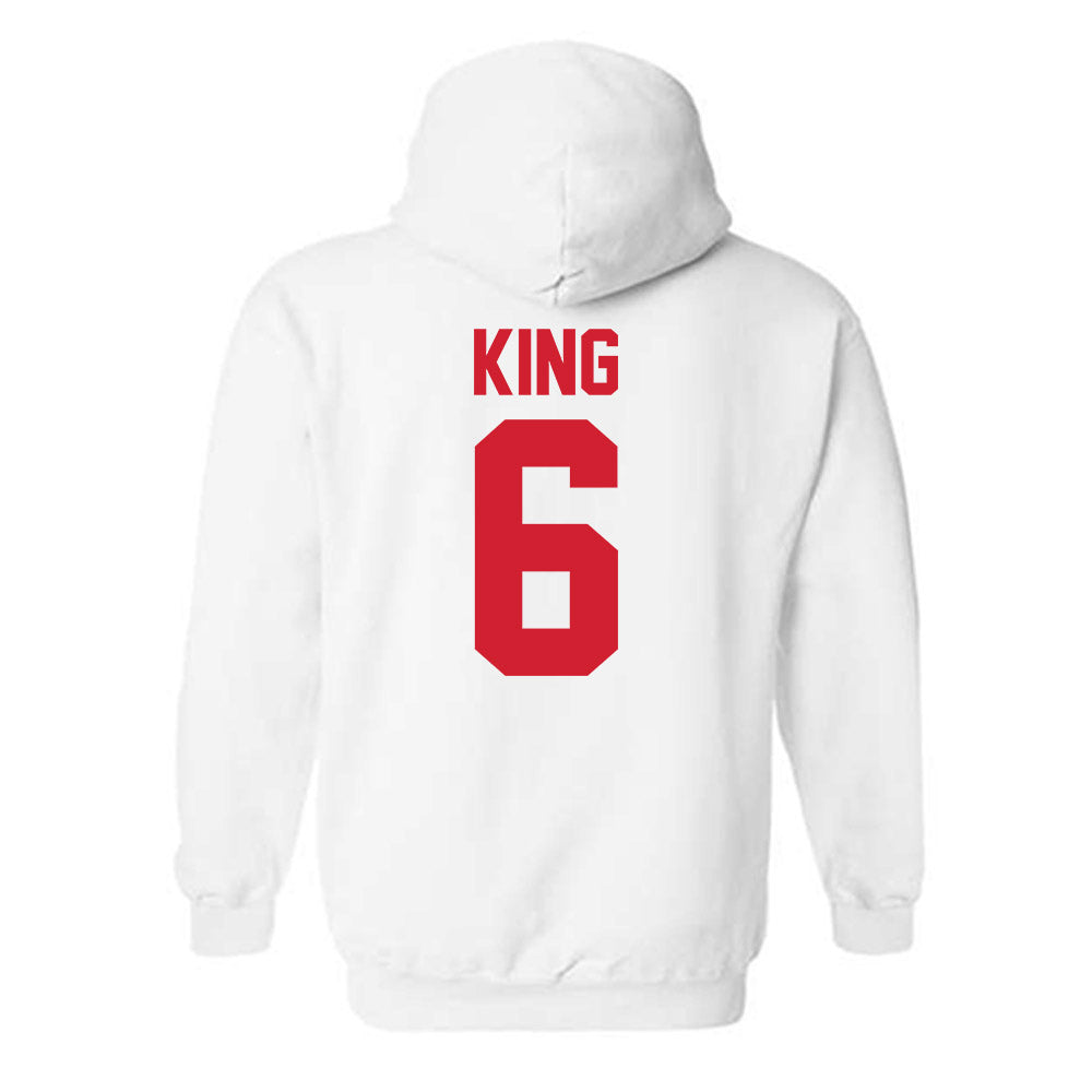 Youngstown State - NCAA Men's Basketball : Drew King - Classic Shersey Hooded Sweatshirt-1