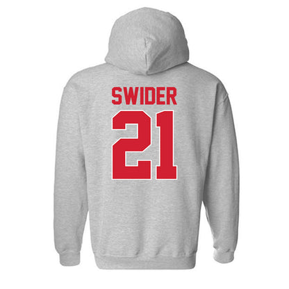 Youngstown State - NCAA Men's Basketball : Connor Swider - Classic Shersey Hooded Sweatshirt-1
