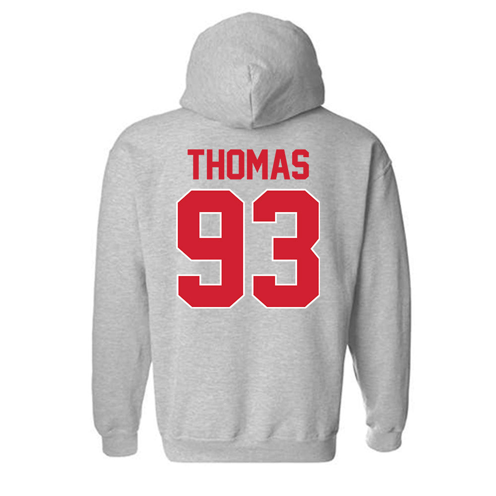 Youngstown State - NCAA Football : Justin Thomas - Classic Shersey Hooded Sweatshirt-1