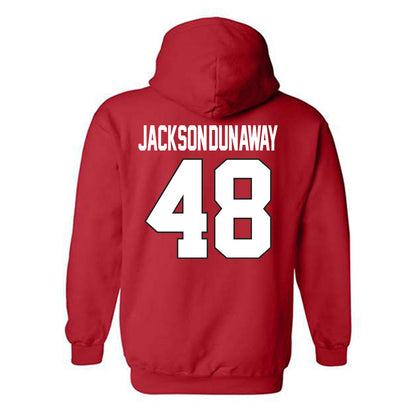 Youngstown State - NCAA Football : Andrew Jackson-Dunaway - Classic Shersey Hooded Sweatshirt-1