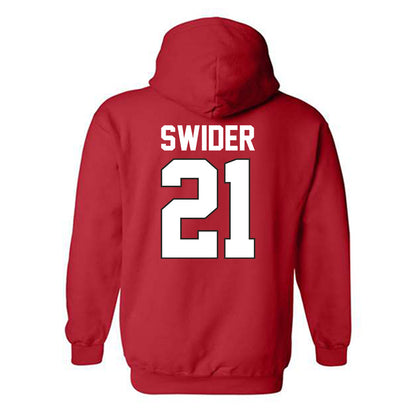 Youngstown State - NCAA Men's Basketball : Connor Swider - Classic Shersey Hooded Sweatshirt-1
