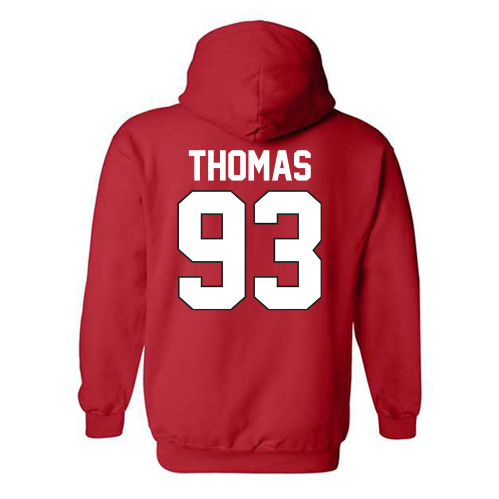 Youngstown State - NCAA Football : Justin Thomas - Classic Shersey Hooded Sweatshirt-1