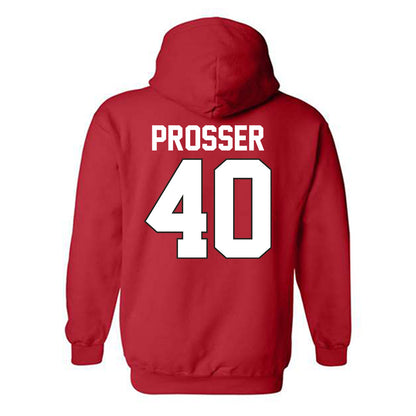 Youngstown State - NCAA Baseball : Braxton Prosser - Classic Shersey Hooded Sweatshirt-1