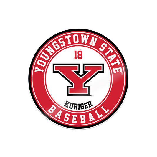 Youngstown State - NCAA Baseball : Brayden Kuriger - Sticker-0