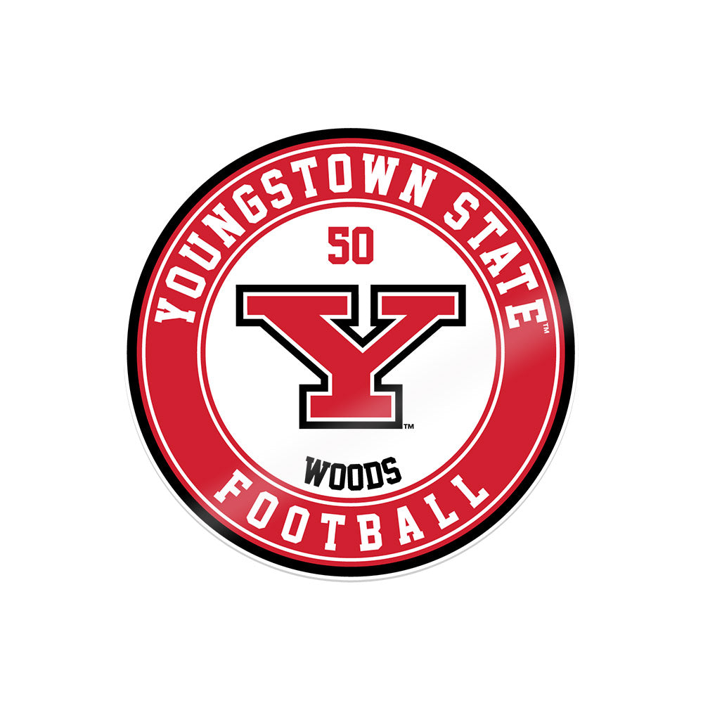 Youngstown State - NCAA Football : Grant Woods - Sticker-0