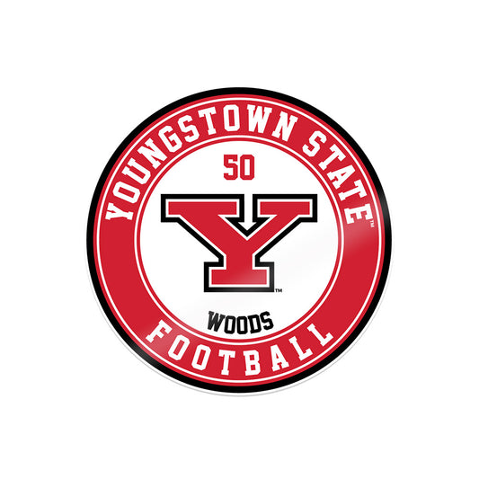 Youngstown State - NCAA Football : Grant Woods - Sticker-0