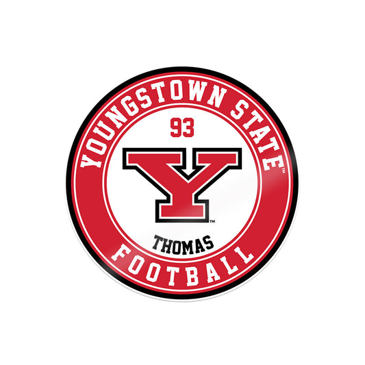 Youngstown State - NCAA Football : Justin Thomas - Sticker-0