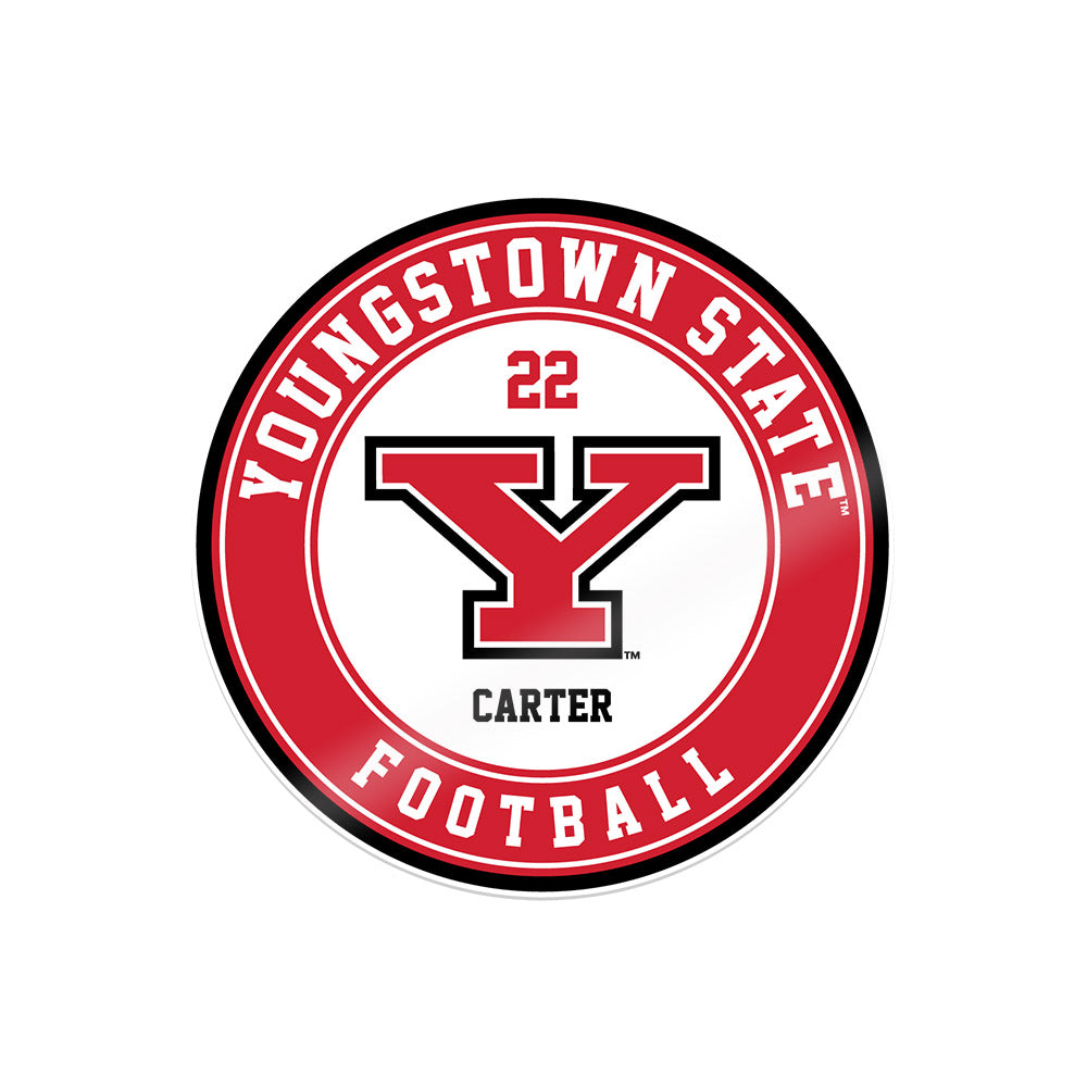 Youngstown State - NCAA Football : Deshawn Carter - Sticker-0