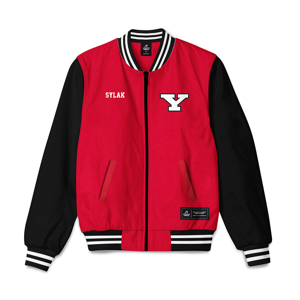 Youngstown State - NCAA Men's Golf : Jake Sylak - Bomber Jacket-0