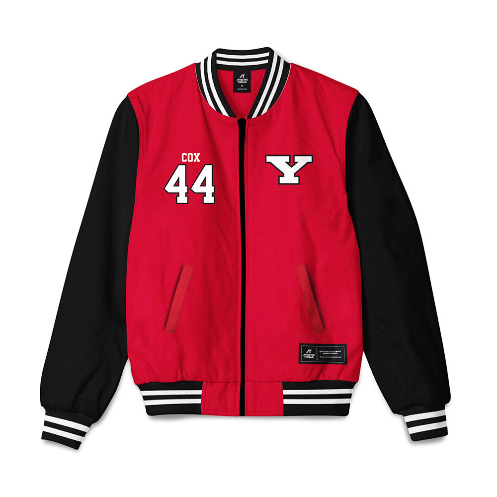 Youngstown State - NCAA Baseball : Banks Cox - Bomber Jacket-0