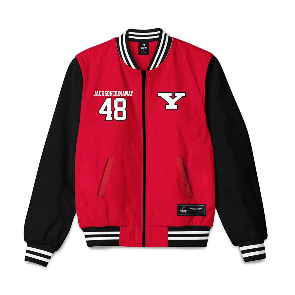 Youngstown State - NCAA Football : Andrew Jackson-Dunaway - Bomber Jacket-0