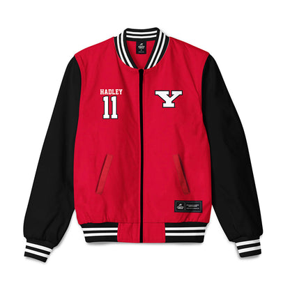 Youngstown State - NCAA Baseball : Caleb Hadley - Bomber Jacket-0