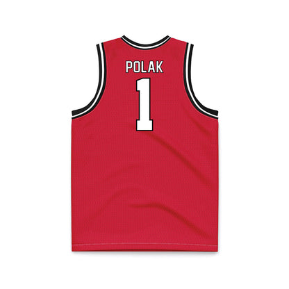 Youngstown State - NCAA Men's Basketball : Cam Polak - Red Basketball Jersey-1