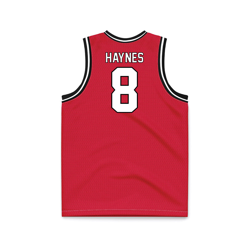 Youngstown State - NCAA Men's Basketball : Jaiden Haynes - Red Basketball Jersey-1