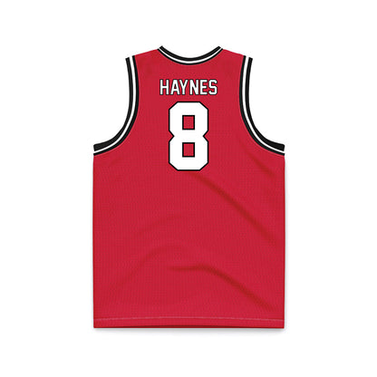 Youngstown State - NCAA Men's Basketball : Jaiden Haynes - Red Basketball Jersey-1