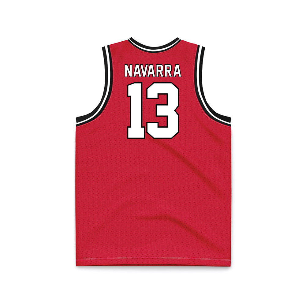 Youngstown State - NCAA Men's Basketball : Markus Navarra - Red Basketball Jersey-1