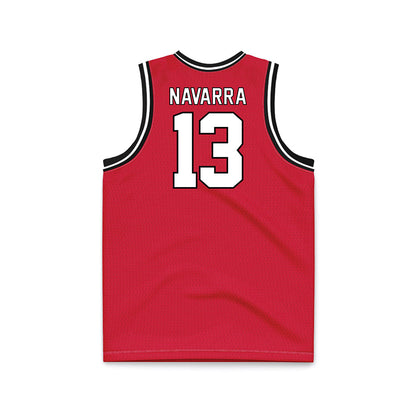Youngstown State - NCAA Men's Basketball : Markus Navarra - Red Basketball Jersey-1