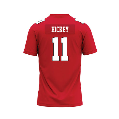 Youngstown State - NCAA Football : Dathan Hickey - Red Premium Football Jersey-1