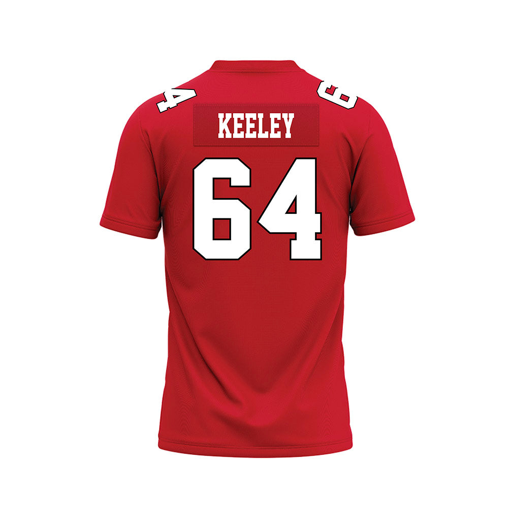 Youngstown State - NCAA Football : Matthew Keeley - Red Premium Football Jersey-1