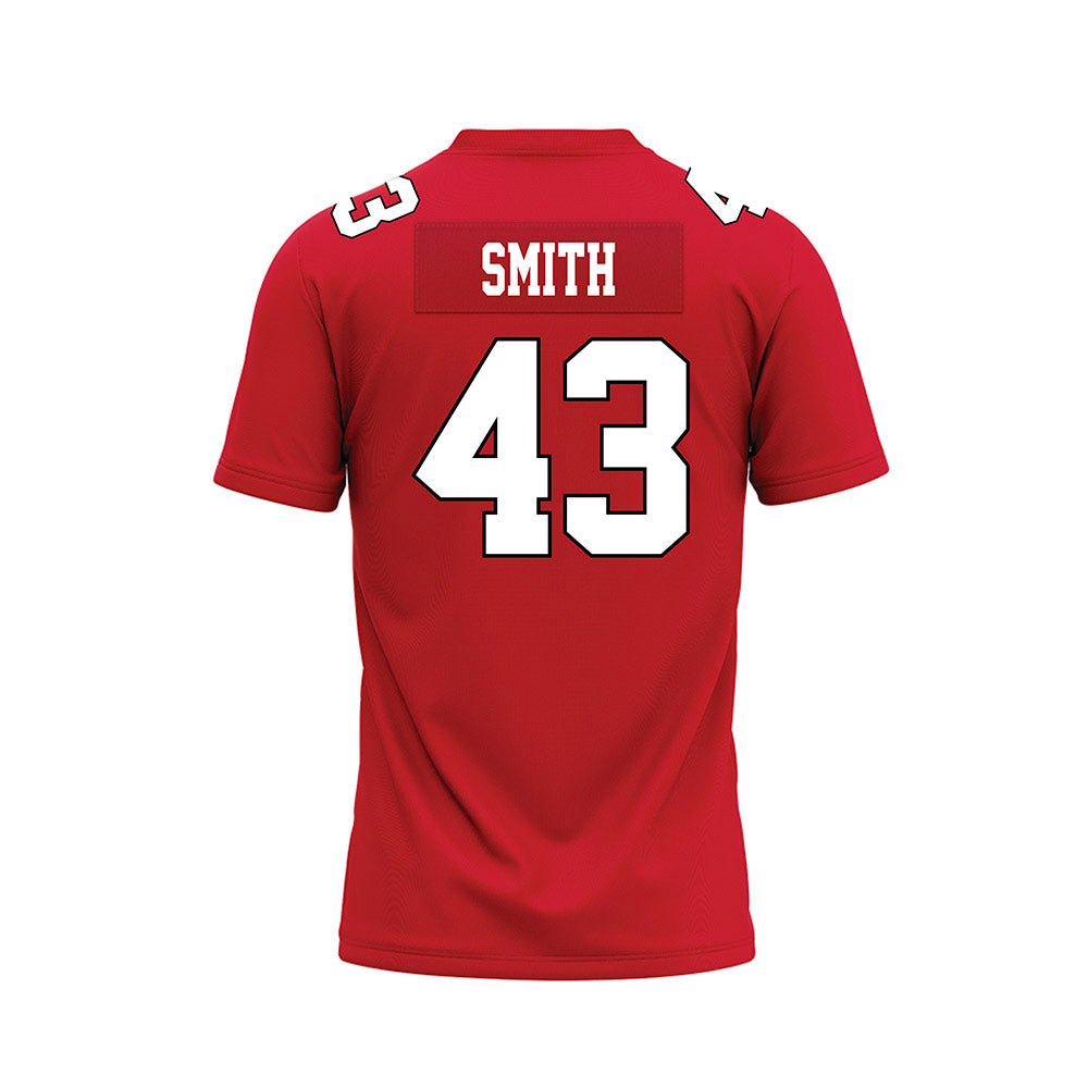 Youngstown State - NCAA Football : Jay Smith - Red Premium Football Jersey-1
