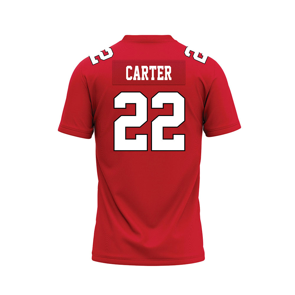 Youngstown State - NCAA Football : Dashawn Carter - Red Premium Football Jersey-1