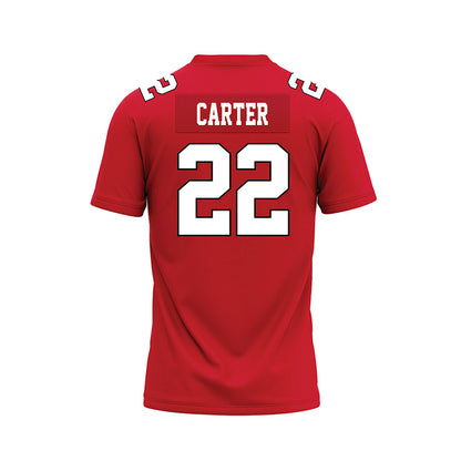 Youngstown State - NCAA Football : Dashawn Carter - Red Premium Football Jersey-1