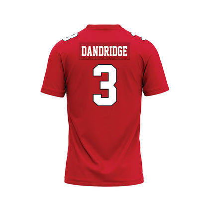 Youngstown State - NCAA Football : Richard Dandridge - Red Premium Football Jersey-1