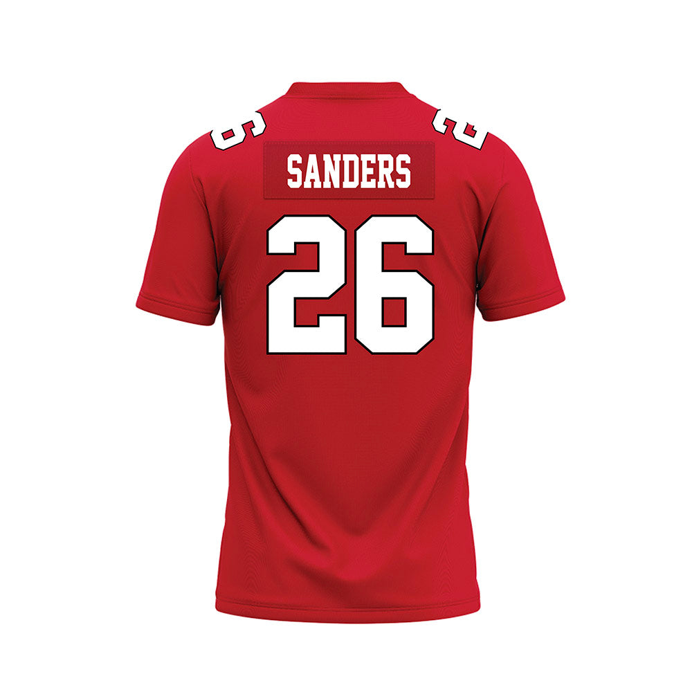 Youngstown State - NCAA Football : Jeremiah Sanders - Red Premium Football Jersey-1