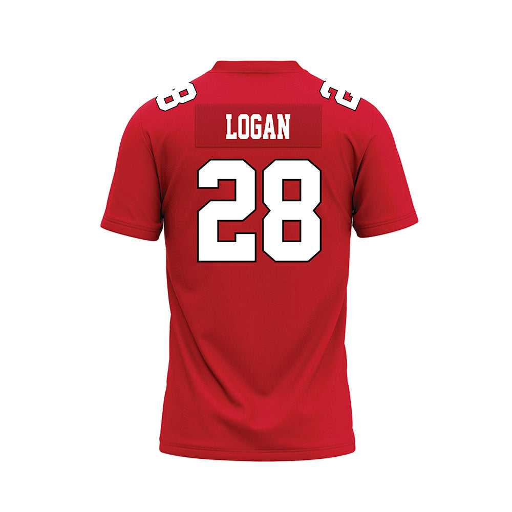 Youngstown State - NCAA Football : Marcus Logan - Red Premium Football Jersey-1