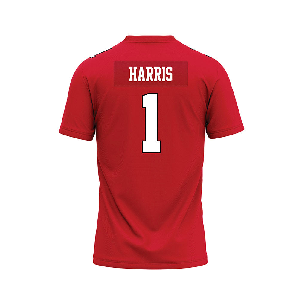 Youngstown State - NCAA Football : Dimetrius Harris - Red Premium Football Jersey-1