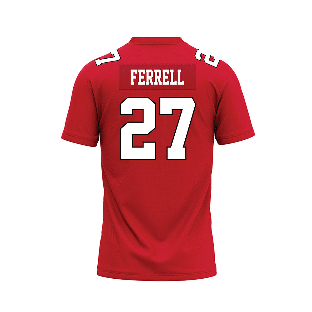 Youngstown State - NCAA Football : DC Ferrell - Red Premium Football Jersey-1