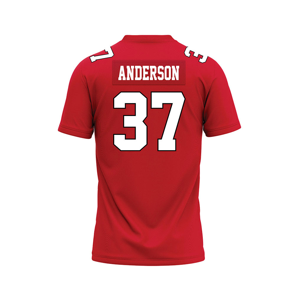 Youngstown State - NCAA Football : Evan Anderson - Red Premium Football Jersey-1