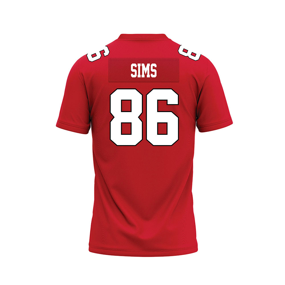 Youngstown State - NCAA Football : Stephen Sims - Red Premium Football Jersey-1