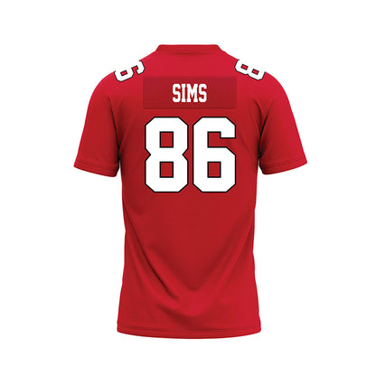 Youngstown State - NCAA Football : Stephen Sims - Red Premium Football Jersey-1