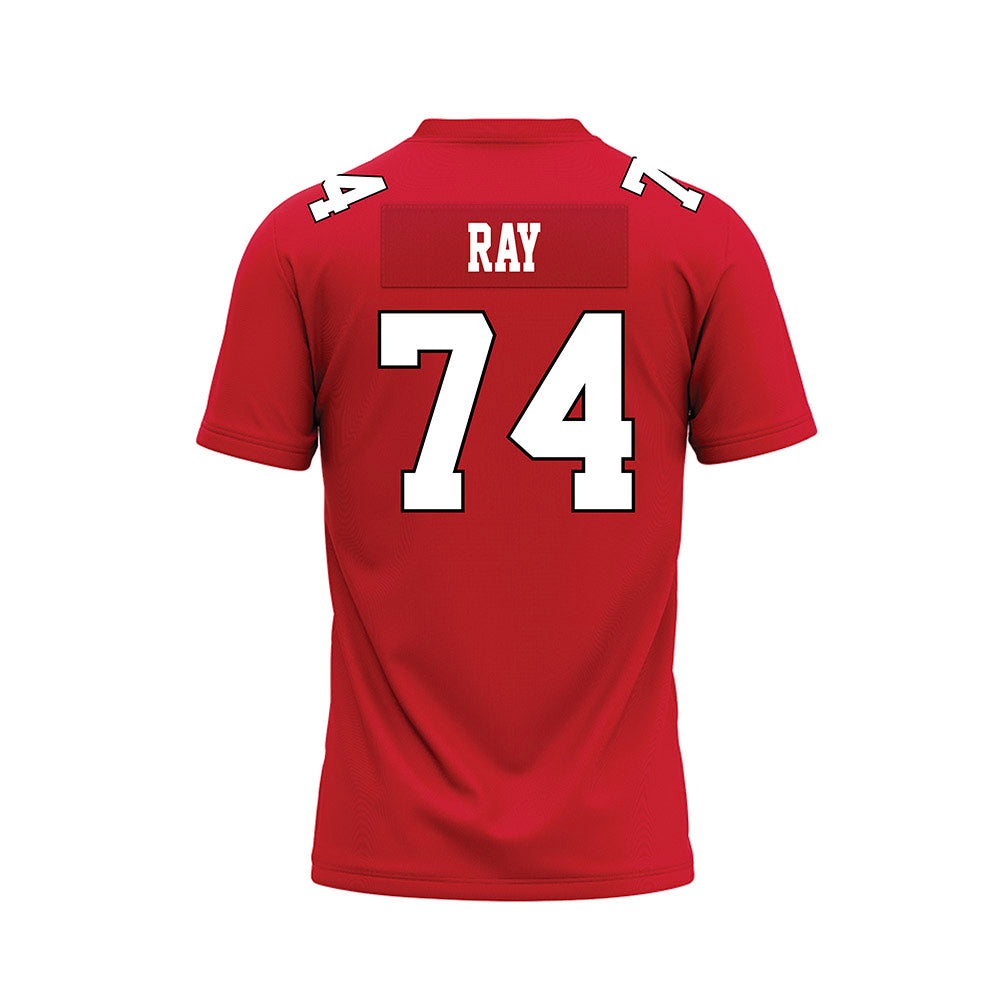 Youngstown State - NCAA Football : Ethan Ray - Red Premium Football Jersey-1