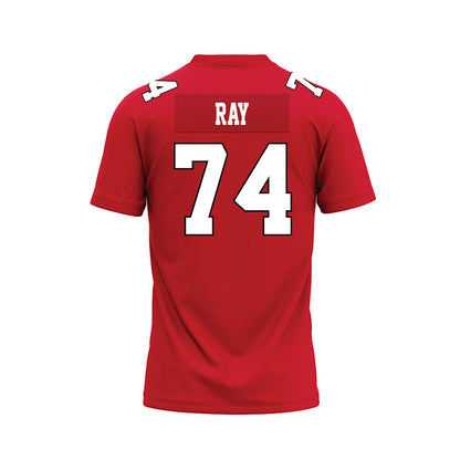 Youngstown State - NCAA Football : Ethan Ray - Red Premium Football Jersey-1