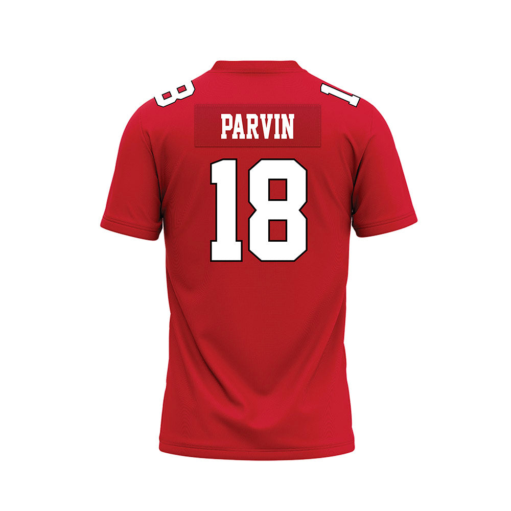 Youngstown State - NCAA Football : Cole Parvin - Red Premium Football Jersey-1