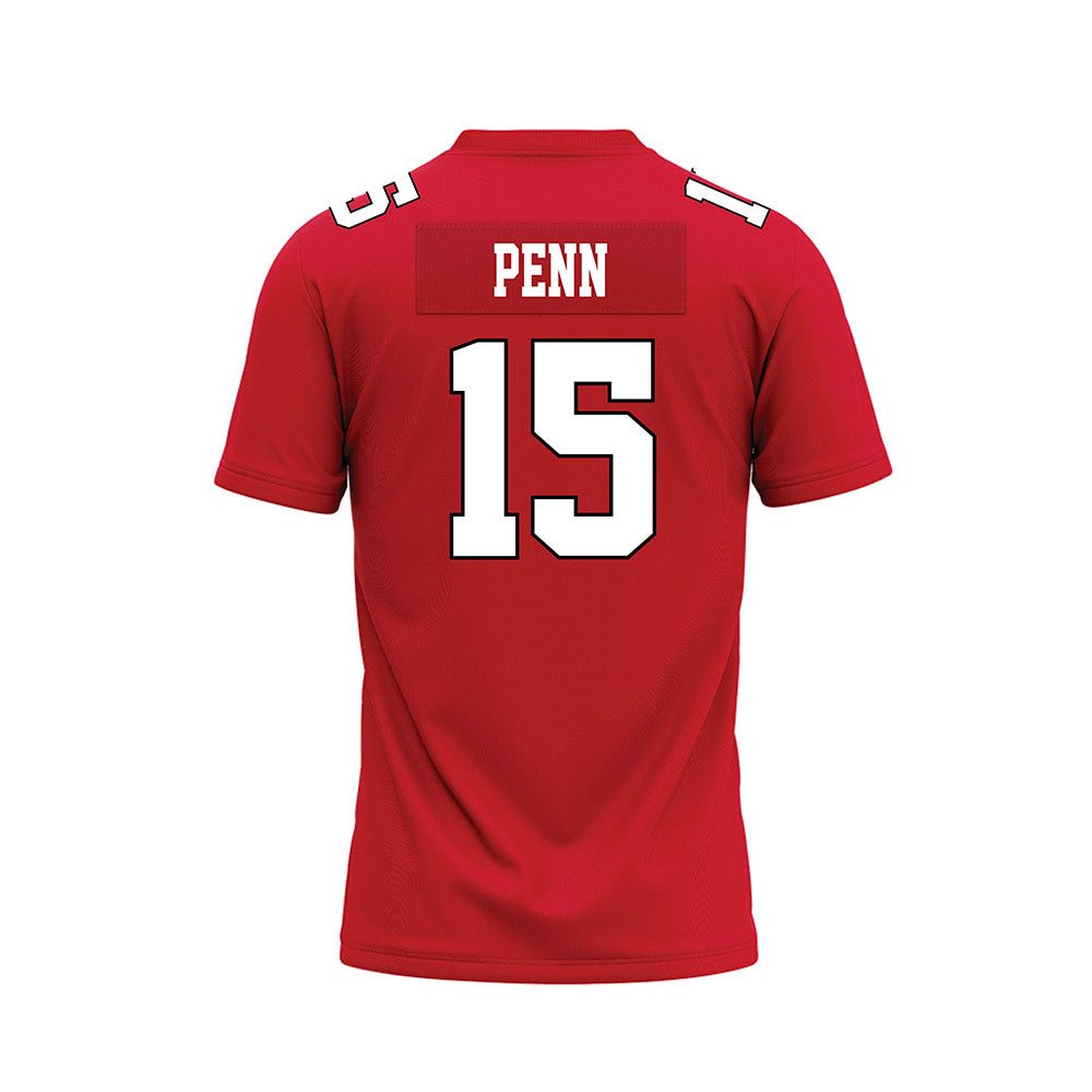Youngstown State - NCAA Football : Preston Penn - Red Premium Football Jersey-1